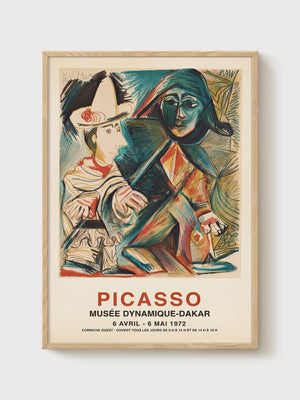 Picasso Poster poster in oak frame