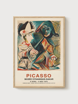 Picasso Poster poster in oak frame