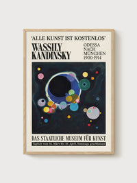 Kandinsky Abstract Circles Exhibition Poster