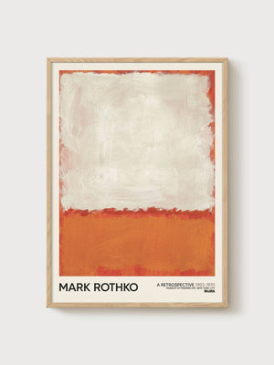 Mark Rothko Print poster in oak frame
