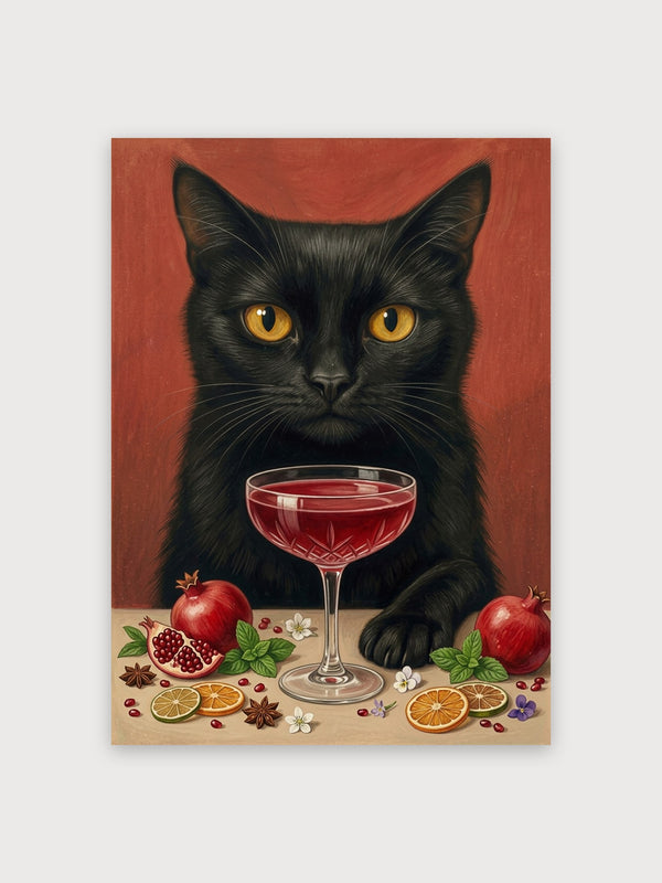 Black Cat Cocktail Pomegranate - Digital Download