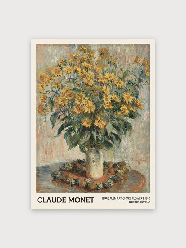 Monet Jerusalem Artichoke Flowers - Digital Download