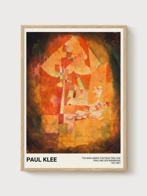 Paul Klee Print poster in oak frame