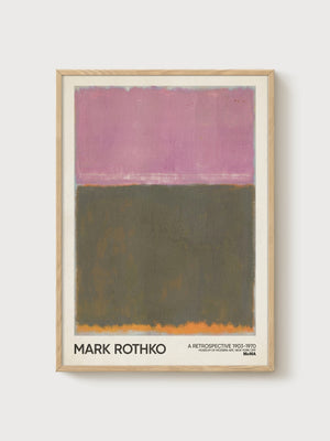 Mark Rothko Print poster in oak frame
