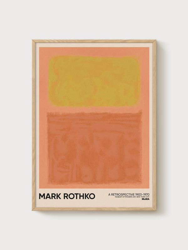 Mark Rothko Print poster in oak frame