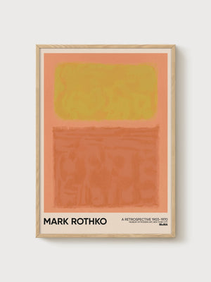 Mark Rothko Print poster in oak frame