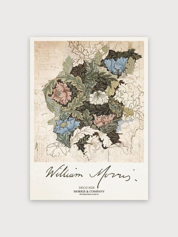 William Morris Floral Botanical Design - Digital Download