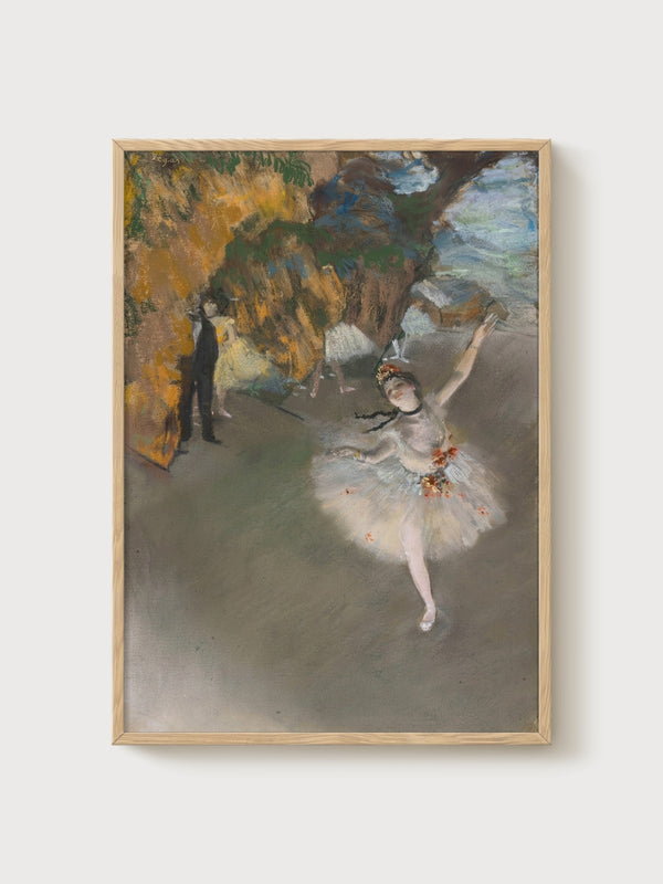 Edgar Degas Ballet Poster poster in oak frame