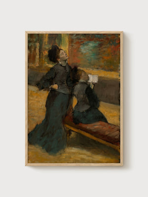Edgar Degas Museum Print poster in oak frame