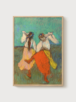 Edgar Degas Ballet Dancers Poster poster in oak frame