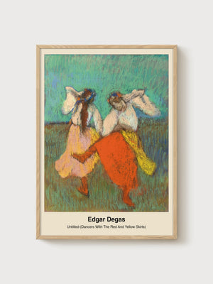 Edgar Degas Ballet Dancers Poster poster in oak frame
