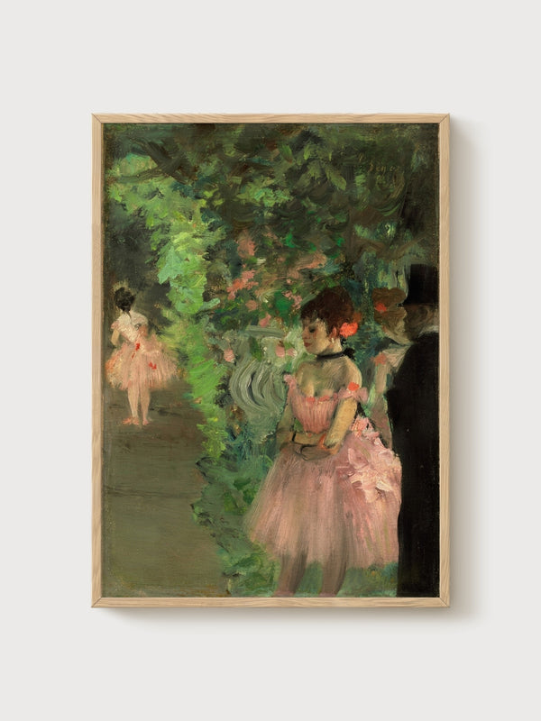 Degas Poster poster in oak frame