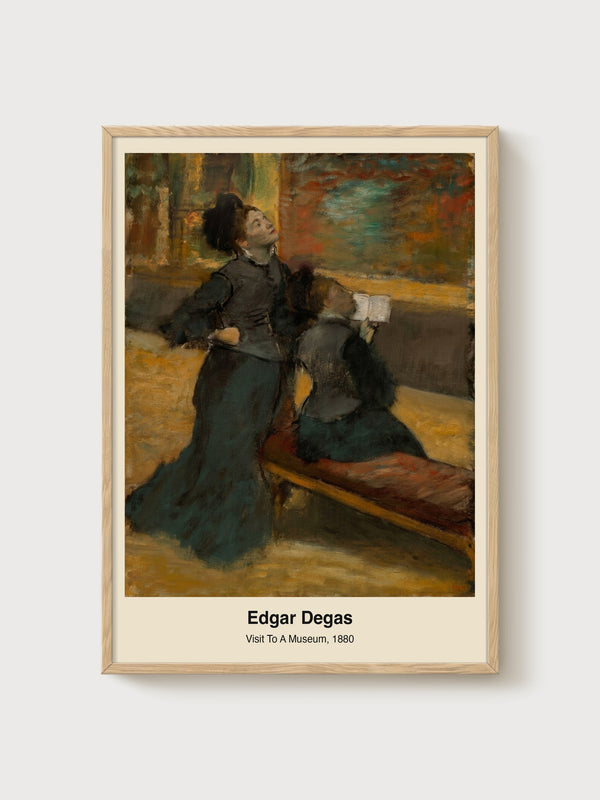 Edgar Degas Museum Print poster in oak frame