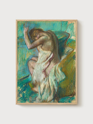 Edgar Degas The Bath Poster poster in oak frame