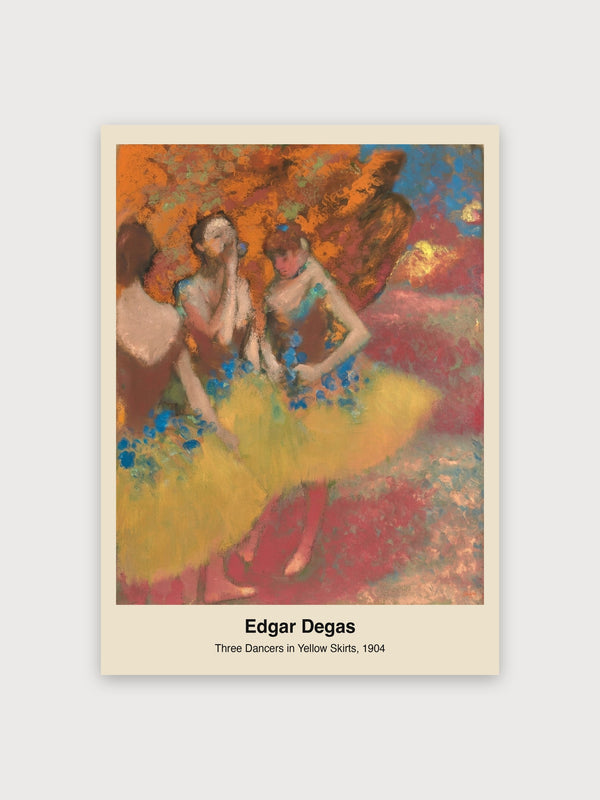 Three Dancers in Yellow Skirts - Digital Download