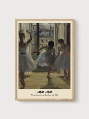 Edgar Degas Ballet Dancers Poster poster in oak frame