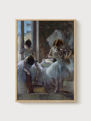 Edgar Degas Dancers Poster poster in oak frame