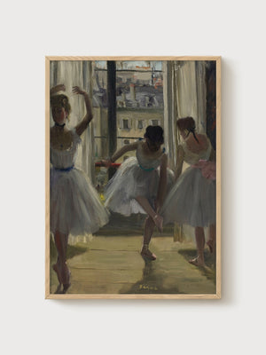 Edgar Degas Ballet Dancers Poster poster in oak frame
