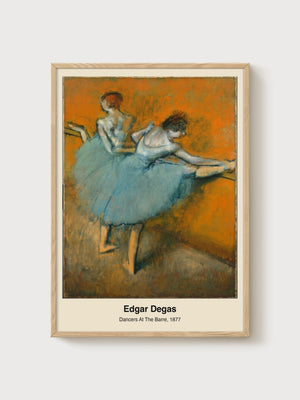 Edgar Degas Dancers At The Barre Poster poster in oak frame
