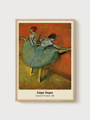 Edgar Degas Dancers at the Barre Poster poster in oak frame