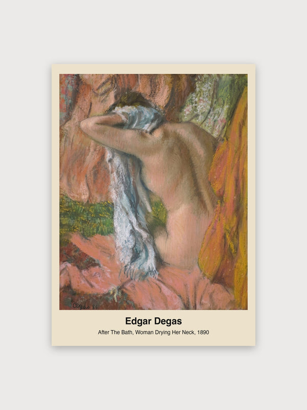 After The Bath, Woman Drying Her Neck - Digital Download