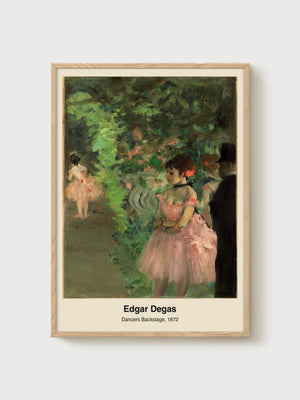 Degas Poster poster in oak frame
