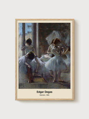 Edgar Degas Dancers Poster poster in oak frame