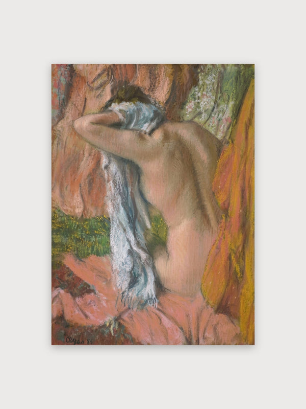 After The Bath, Woman Drying Her Neck - Digital Download