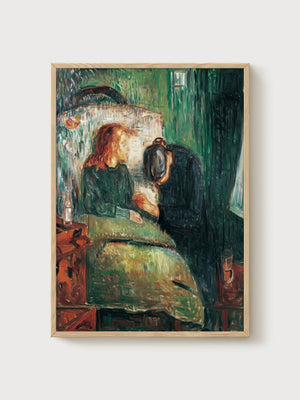 Edvard Munch Poster poster in oak frame