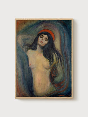 Edvard Munch Halo Poster poster in oak frame