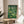 Minimalist framed print depicting an enchanted woodland with fungi and trees in peaceful forest green and sage palette.