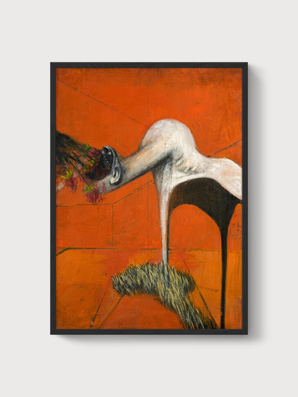 Francis Bacon Fury Print poster in black frame