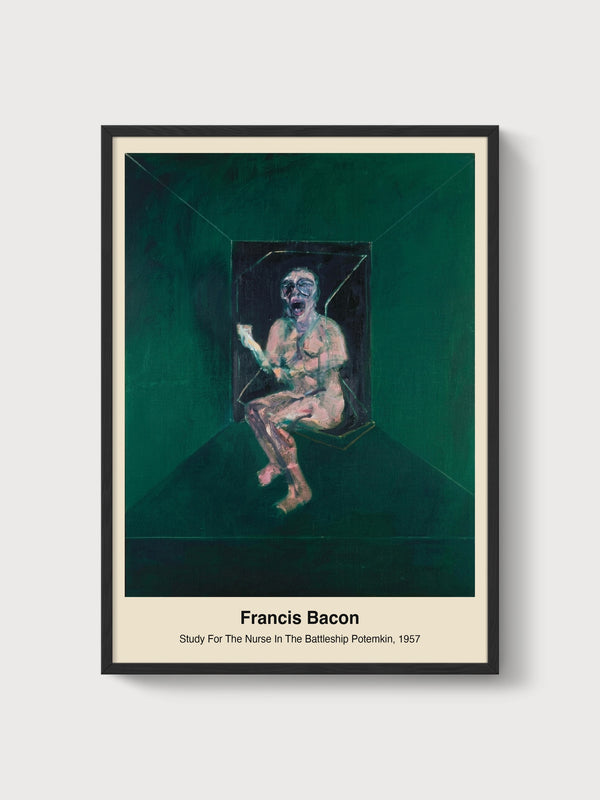 Francis Bacon Print poster in black frame