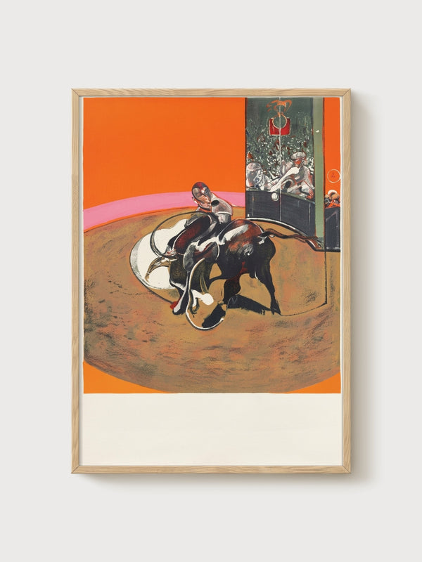 Francis Bacon Print poster in oak frame