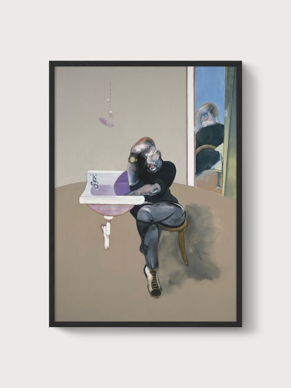 Francis Bacon Study for Self II Print poster in black frame
