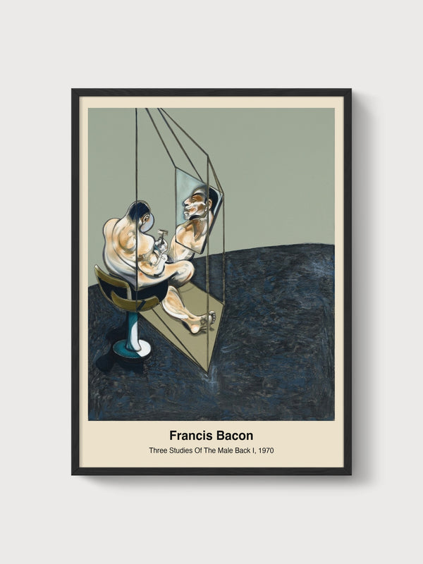 Francis Bacon Print poster in black frame