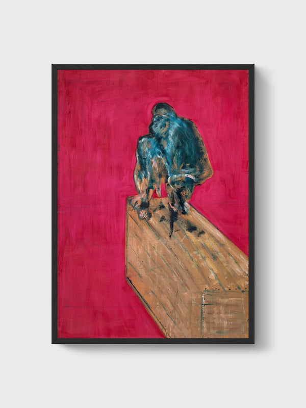 Study for Chimpanzee poster in black frame