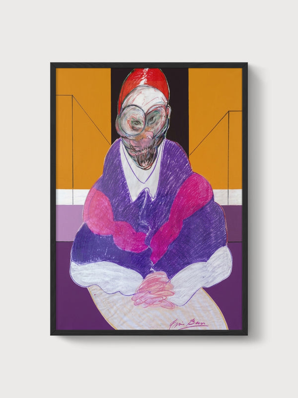 Francis Bacon Pope Print poster in black frame