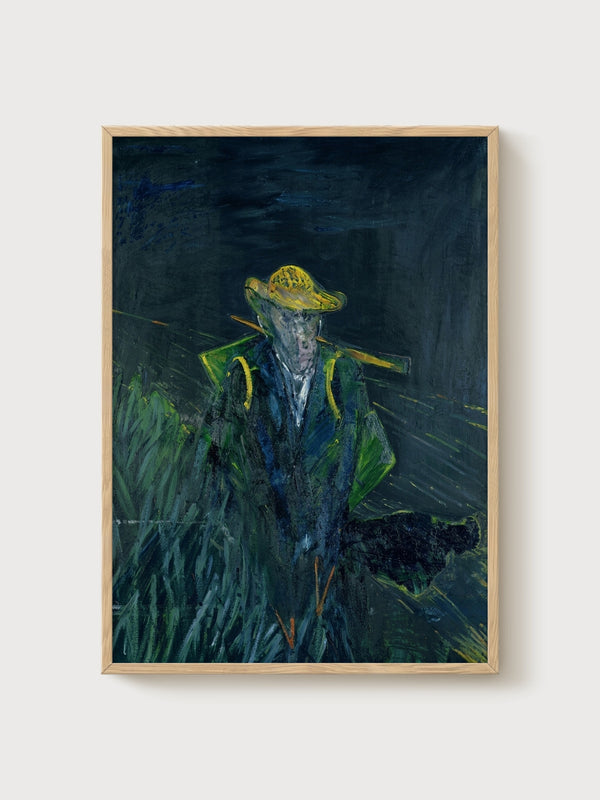 Francis Bacon Van Gogh Study Poster poster in oak frame