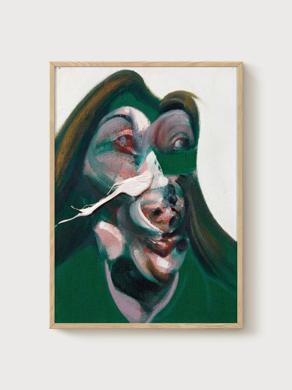 Francis Bacon Print poster in oak frame