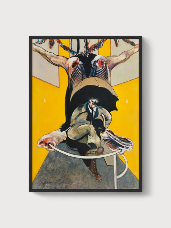 Francis Bacon Print poster in black frame