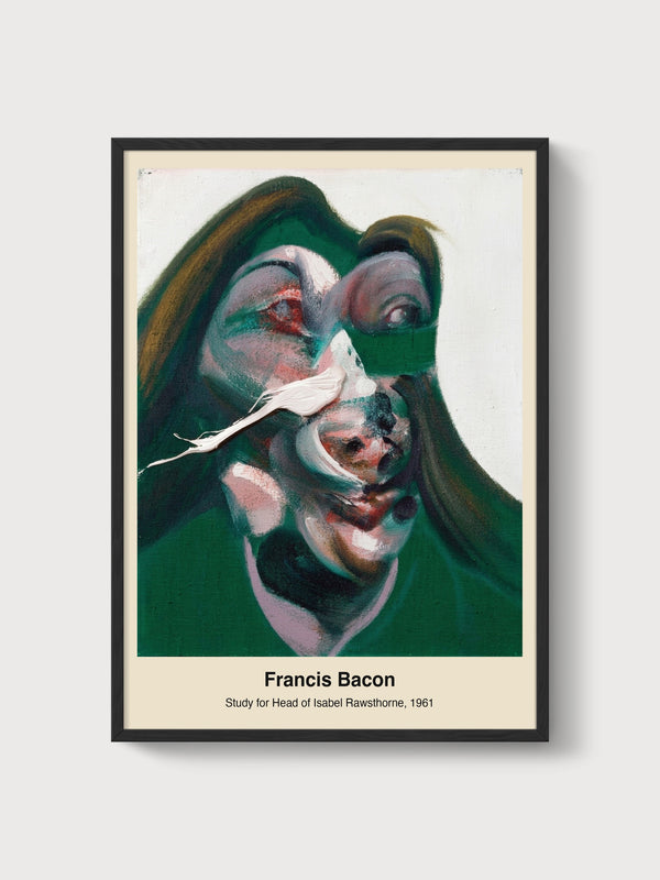 Francis Bacon Print poster in black frame