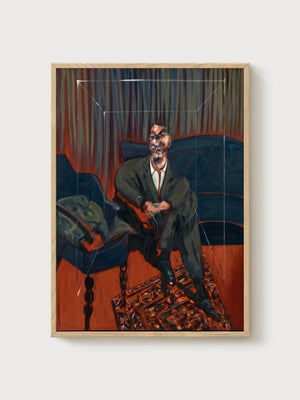 Francis Bacon Seated Figure Poster poster in oak frame