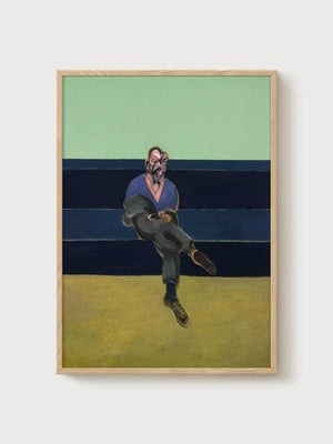 Francis Bacon Study For Portrait Of Peter Lacy poster in oak frame