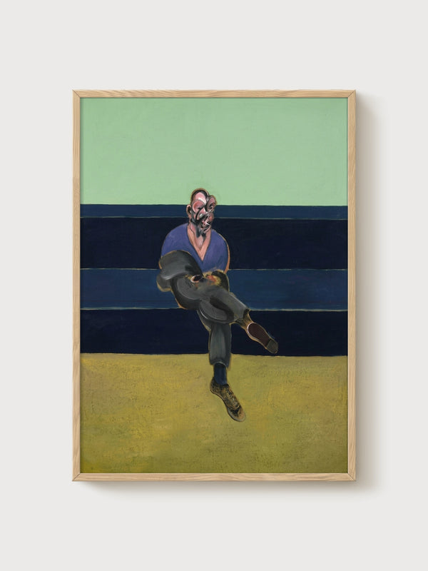 Francis Bacon Study For Portrait Of Peter Lacy poster in oak frame