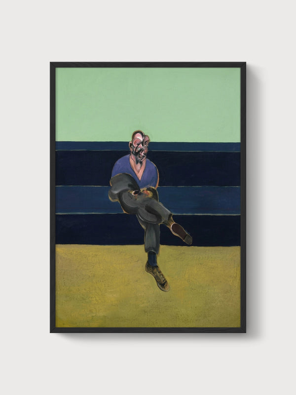 Francis Bacon Study For Portrait Of Peter Lacy poster in black frame