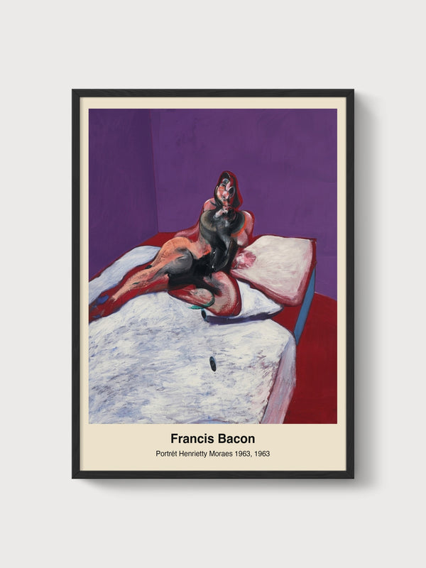 Francis Bacon Print poster in black frame
