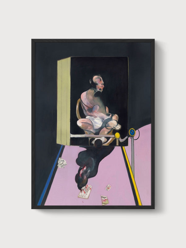 Francis Bacon Study For Portrait poster in black frame