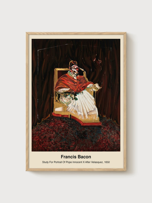 Francis Bacon Poster poster in oak frame