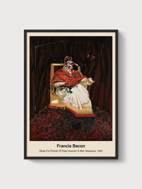 Francis Bacon Poster poster in black frame